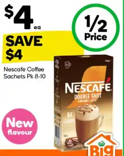 Woolworths Nescafe coffee sachets pk 8-10 offer