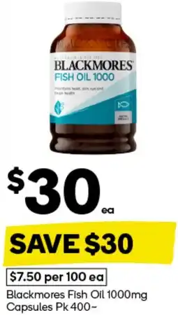 Woolworths Blackmores Fish Oil offer