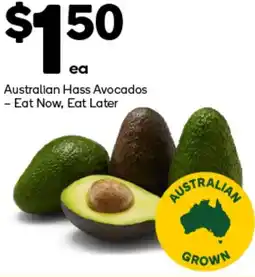 Woolworths Australian Hass Avocados offer