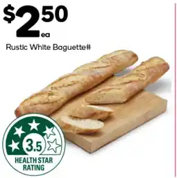 Woolworths Rustic White Baguette offer
