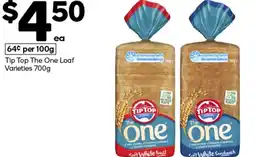 Woolworths Tip Top The One Loaf Varieties offer