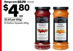 Woolworths St Dalfour Spreads offer