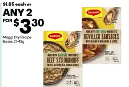 Woolworths Maggi Dry Recipe Bases offer