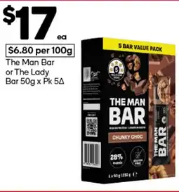 Woolworths The man bar or the lady offer