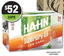 Bottler Hahn SuperDry 3.5% bottles offer