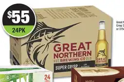 Bottler Great Northern Super Crisp bottles offer