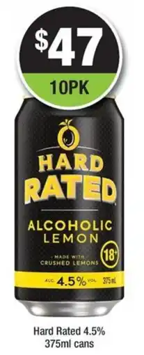 Bottler Hard rated alcoholic lemon offer