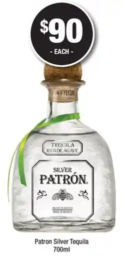 Bottler Patron Silver Tequila offer