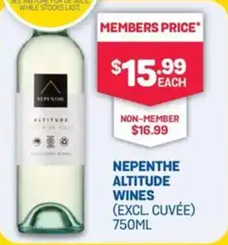 SipnSave Nepenthe altitude wines offer