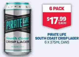 SipnSave Pirate life south coast crisp lager offer