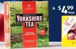 ALDI Taylors of Harrogate Yorkshire Tea Bags offer