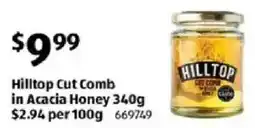 ALDI Hilltop Cut Comb in Acacia Honey offer
