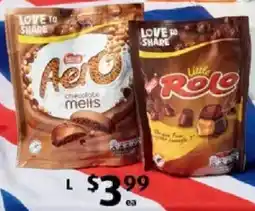 ALDI Nestlé aero or rolo chocolate offer