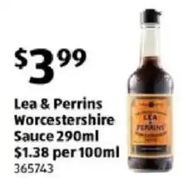 ALDI Lea & Perrins Worcestershire Sauce offer