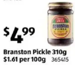 ALDI Branston Pickle offer