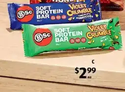 ALDI BSC x Violet Crumble Soft Protein Bar offer