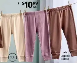 ALDI Infant Organic Cotton Leggings offer