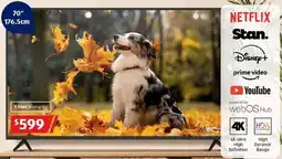 ALDI 70" 4K Ultra HD TV with webOS offer