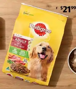 ALDI Pedigree Dry Dog Food offer