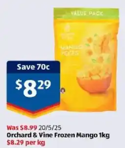 ALDI Orchard & Vine Frozen Mango offer
