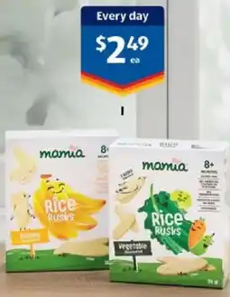 ALDI Mamia Rice Rusks offer