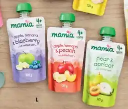 ALDI Mamia Baby Food 4+ Months offer