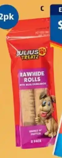 ALDI Julius Treatz Rawhide Dog Treats offer