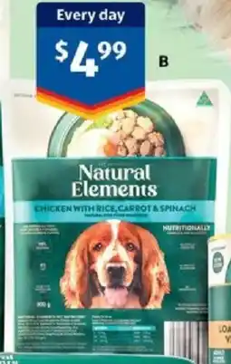 ALDI Natural Elements Pet Nutrition Dog Food Meatballs offer