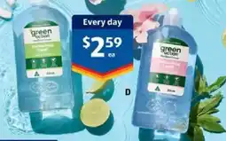 ALDI Green Action Dishwashing Liquid offer