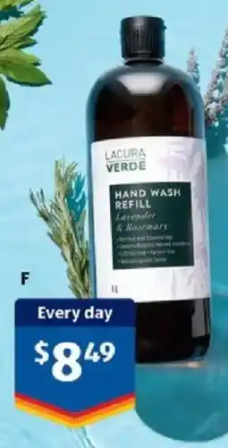 ALDI Lacura Verde Hand Wash Refill offer