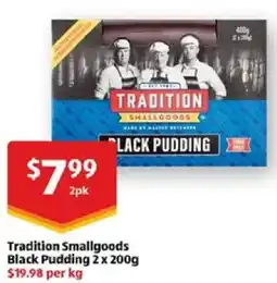 ALDI Tradition Smallgoods Black Pudding offer