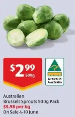 ALDI Australian Brussels Sprouts offer