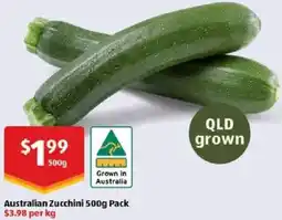 ALDI Australian Zucchini offer