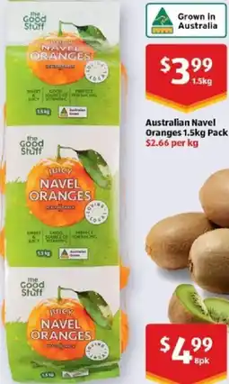 ALDI Australian Navel Oranges offer