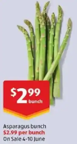 ALDI Asparagus bunch offer