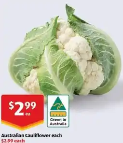ALDI Australian Cauliflower offer