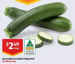 ALDI Australian Zucchini offer