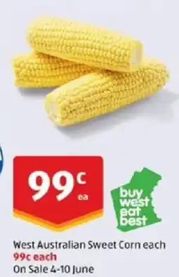 ALDI West Australian Sweet Corn offer