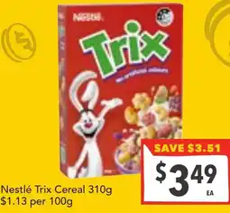 Supa Valu Nestlé Trix Cereal offer