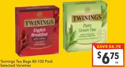 Supa Valu Twinings Tea Bags offer