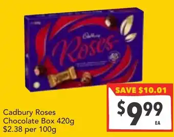 Supa Valu Cadbury Roses Chocolate Box offer