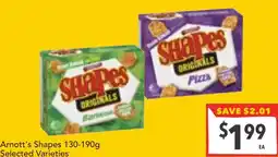 Supa Valu Arnott's Shapes Selected Varieties offer