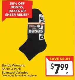 Supa Valu Bonds Womens Socks offer
