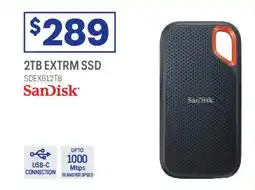 Officeworks SanDisk 2TB EXTRM SSD offer