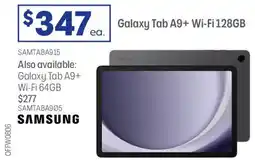 Officeworks SAMSUNG Galaxy Tab A9+ Wi-Fi 64GB offer