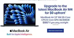Officeworks MacBook Air 13" M4 10-Core CPU 8-Core GPU 16/256GB offer