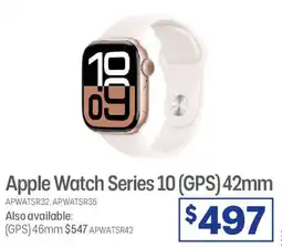Officeworks Apple Watch Series 10 (GPS) 42mm offer