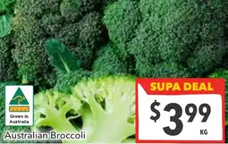 Supa Valu Australian Broccoli offer
