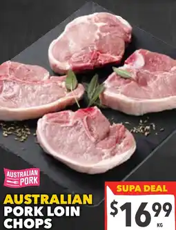 Supa Valu Australian pork loin chops offer