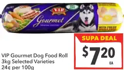 Supa Valu VIP Gourmet Dog Food Roll offer